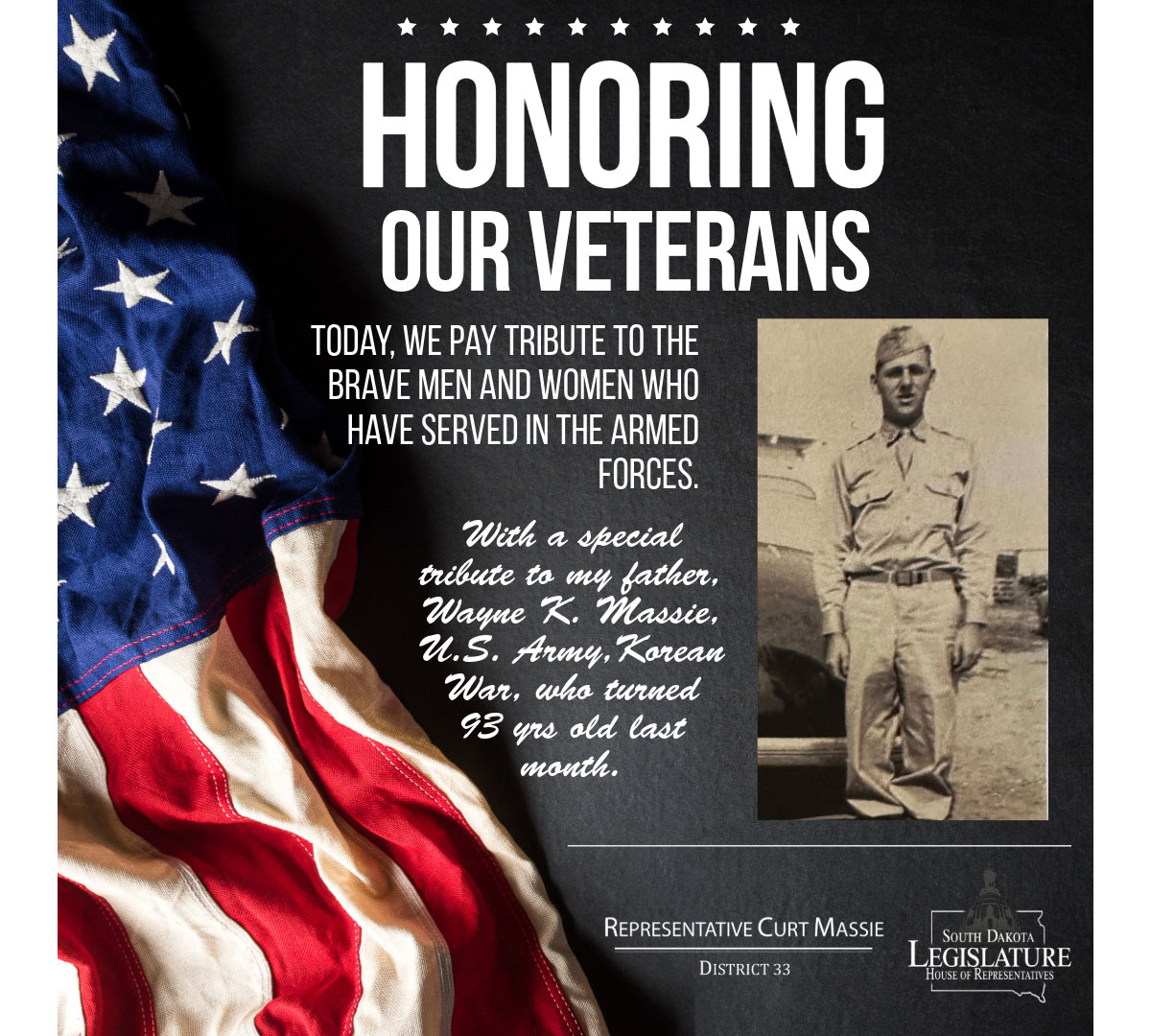 Rep Curt Massie Honoring our Veterans-Nov 11, 2025